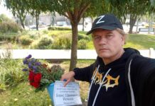 Активисты из провластного движения SERB снова уничтожили мемориал памяти Немцова на Большом Москворецком мосту