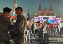 На Красной площади прошел концерт в честь присоединения аннексированных территорий ЛНР и ДНР