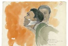 50 лет назад в США антивоенных активистов чуть не отправили в тюрьму. Мы поговорили с художницей, которая освещала суд