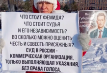 «За что же сидит Фургал, если убийца у нас совсем другой человек»: активистка в Хабаровске вышла с пикетом в поддержку экс-губернатора