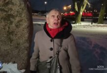 Блокадница : «Я не боюсь! Они могут только убить!» Акция памяти Навального, Петербург, 16 февраля