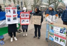 Российские активисты провели в Берлине акцию поддержки протестующих в Башкортостане