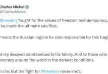 Евросоюз возлагает «единоличную» ответственность за смерть Навального на российский режим