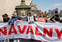 Акция памяти Алексея Навального в Мельбурне