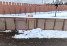 Полицейские разгромили мемориал памяти Бориса Немцова в Москве