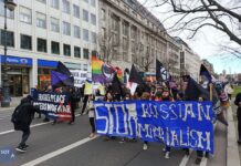 В Берлине анархисты провели шествие с требованием прекратить агрессию в Украине