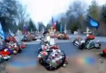 Полицейские в Ростове ищут неизвестных, разложивших радужные флаги на могилах российских военных, погибших в Украине