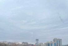 В Белгороде второй раз за день объявлена ракетная опасность. В центре города дым