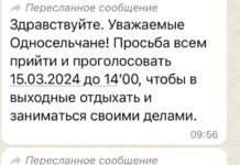 На Камчатке бюджетников заставляют проголосовать сегодня до 14:00, «чтобы в выходные отдыхать и заниматься своими делами»