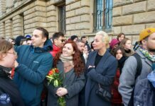 Юлия Навальная посетила акцию «Полдень против Путина» в Берлине