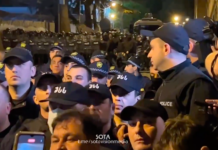 В Тбилиси к парламенту страны вывели спецназ из-за митингов против законопроекта «об иноагентах»