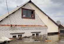 Пенсионерка отказывается эвакуироваться из затопленного дома в Кургане