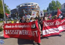 В Магдебурге прошла первомайская демонстрация против войны и капитализма