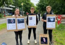 «Вы оправдали убийцу» – пикет возле посольства Турции в Гамбурге