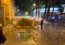 В Грузии продолжаются стычки возле здания парламента