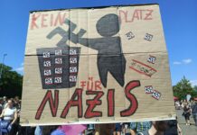 В Лейпциге демонстранты высказали поддержку россиянам, пострадавшим от репрессий