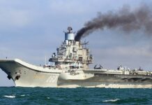 В ФСБ заявили о «предотвращении теракта» на авианесущем крейсере «Адмирал Кузнецов» в Мурманске