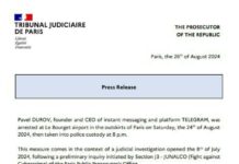Согласно тексту из пресс-релиза французской полиции нельзя сделать вывод о том, что все 12 обвинений предъявлены лично задержанному Павлу Дурову