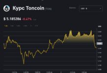 Пресс-служба TON сообщила о перебоях в работе CoinMarketCap, из-за чего и возникли проблемы в динамике цен криптовалюты