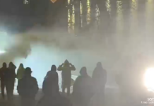 Силовики распылили слезоточивый газ для отгона протестующих от грузинского парламента