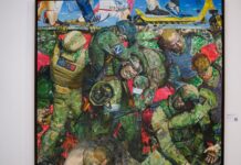 Военный экспрессионизм и молитвы в окопах: как выглядит еще одна выставка z-искусства в Москве