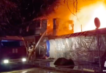 В Анапе горит действующий штаб волонтеров, которые занимаются ликвидацией последствий разлива мазута в Черное море