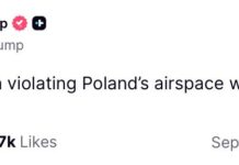 «Here we go!» — Трамп прокомментировал появление российских дронов в небе над Польшей