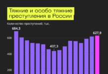 В России выявили рекордное за 15 лет число тяжких и особо тяжких преступлений